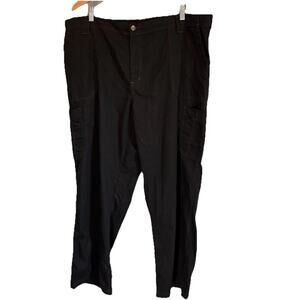Carhartt‎ Mens 2XL Black Cargo Utility Elastic Waist Drawstring Workwear